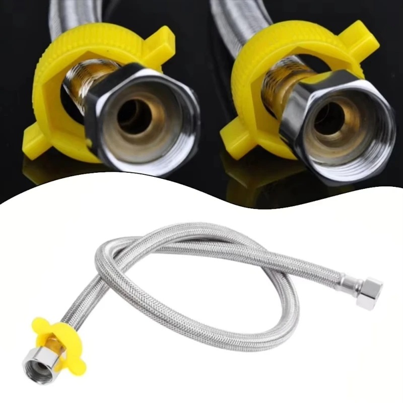 Flexible Hose Braided - 50cm1/2インチフレキシブル編組防爆配管ホース、蛇口用給水管、キッチンや浴室の配管、浴室の給水管接続に使用