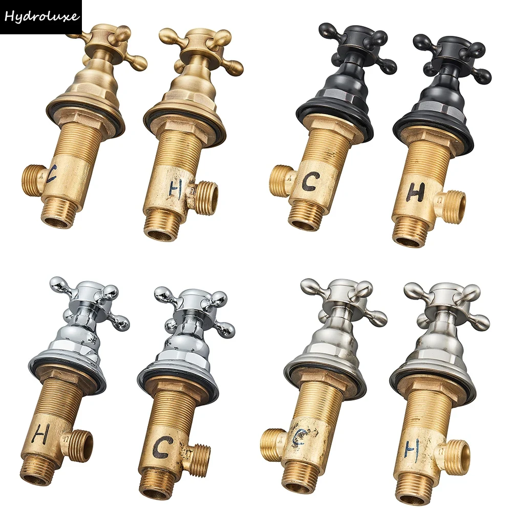 バスルーム用の2個入り、洗面台用蛇口のハンドル、デッキに取り - Basin Mixer Cartridge のレビューと価格