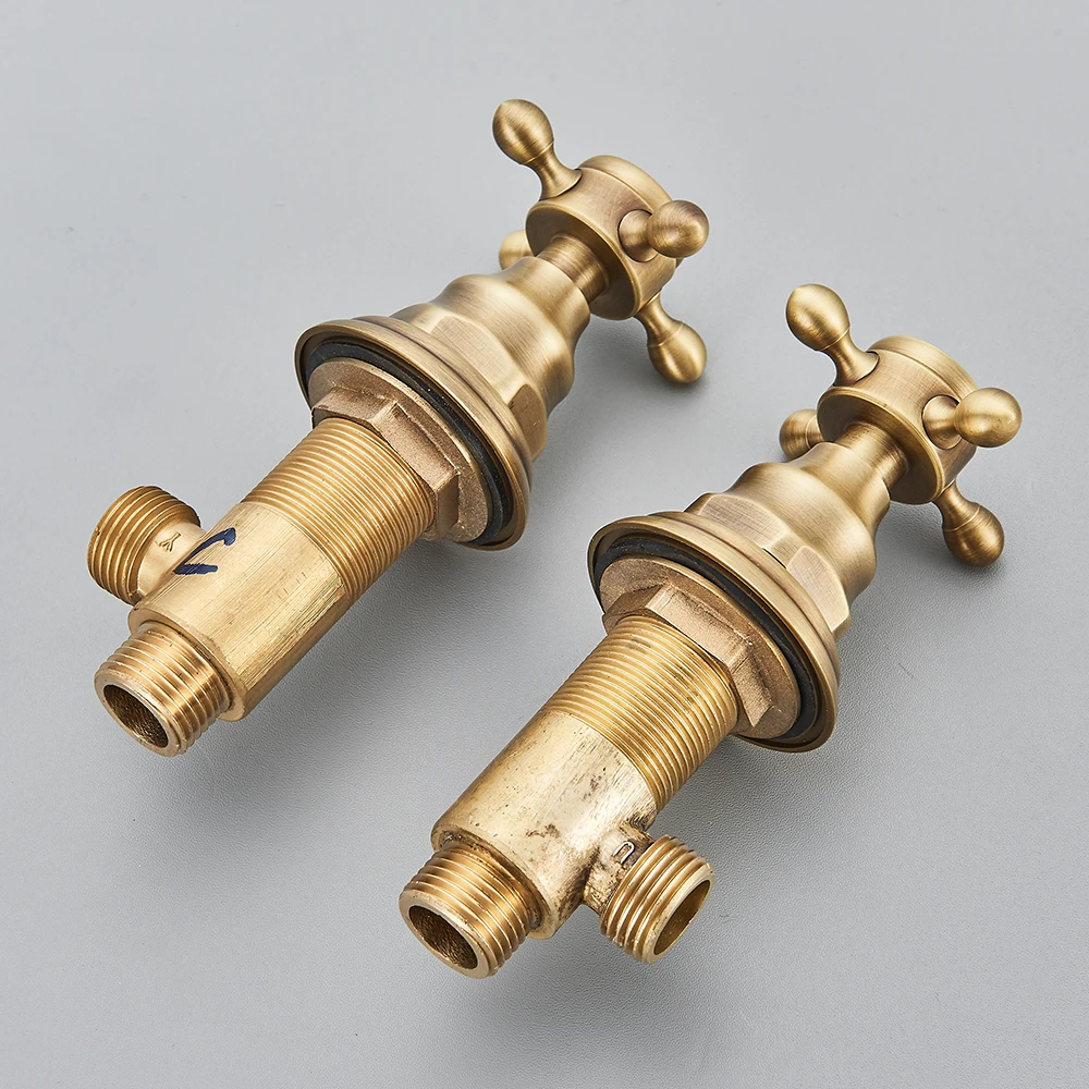 バスルーム用の2個入り、洗面台用蛇口のハンドル、デッキに取り - Basin Mixer Cartridge のレビューと価格