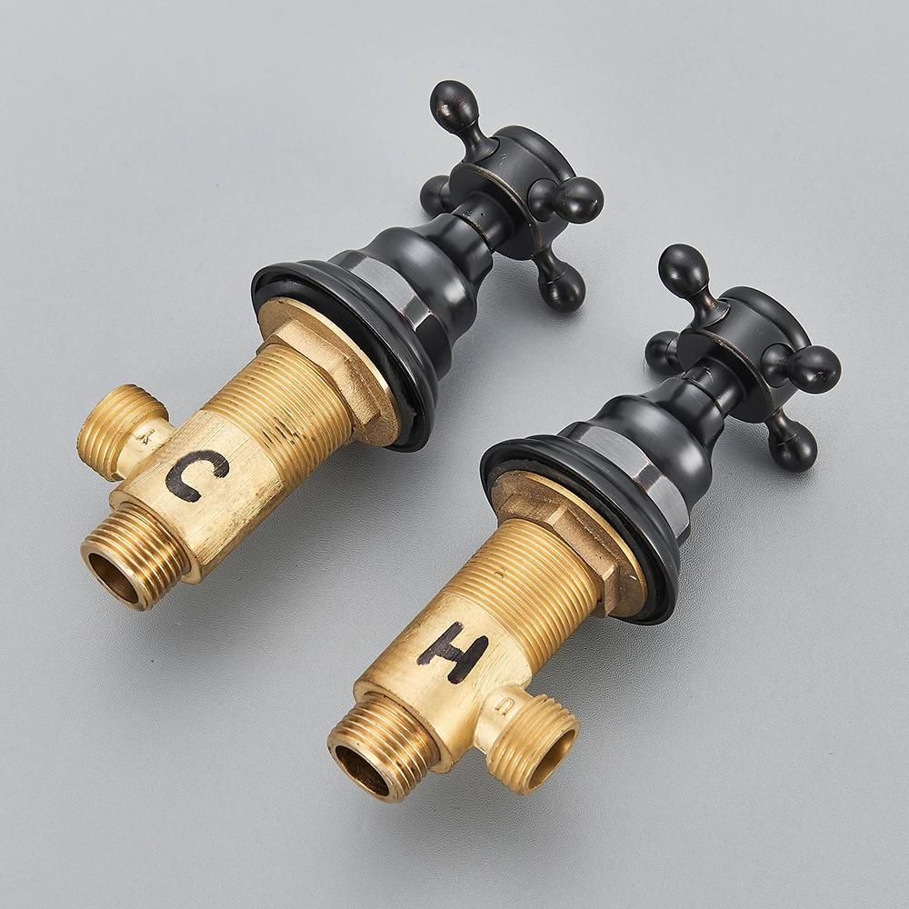 バスルーム用の2個入り、洗面台用蛇口のハンドル、デッキに取り - Basin Mixer Cartridge のレビューと価格
