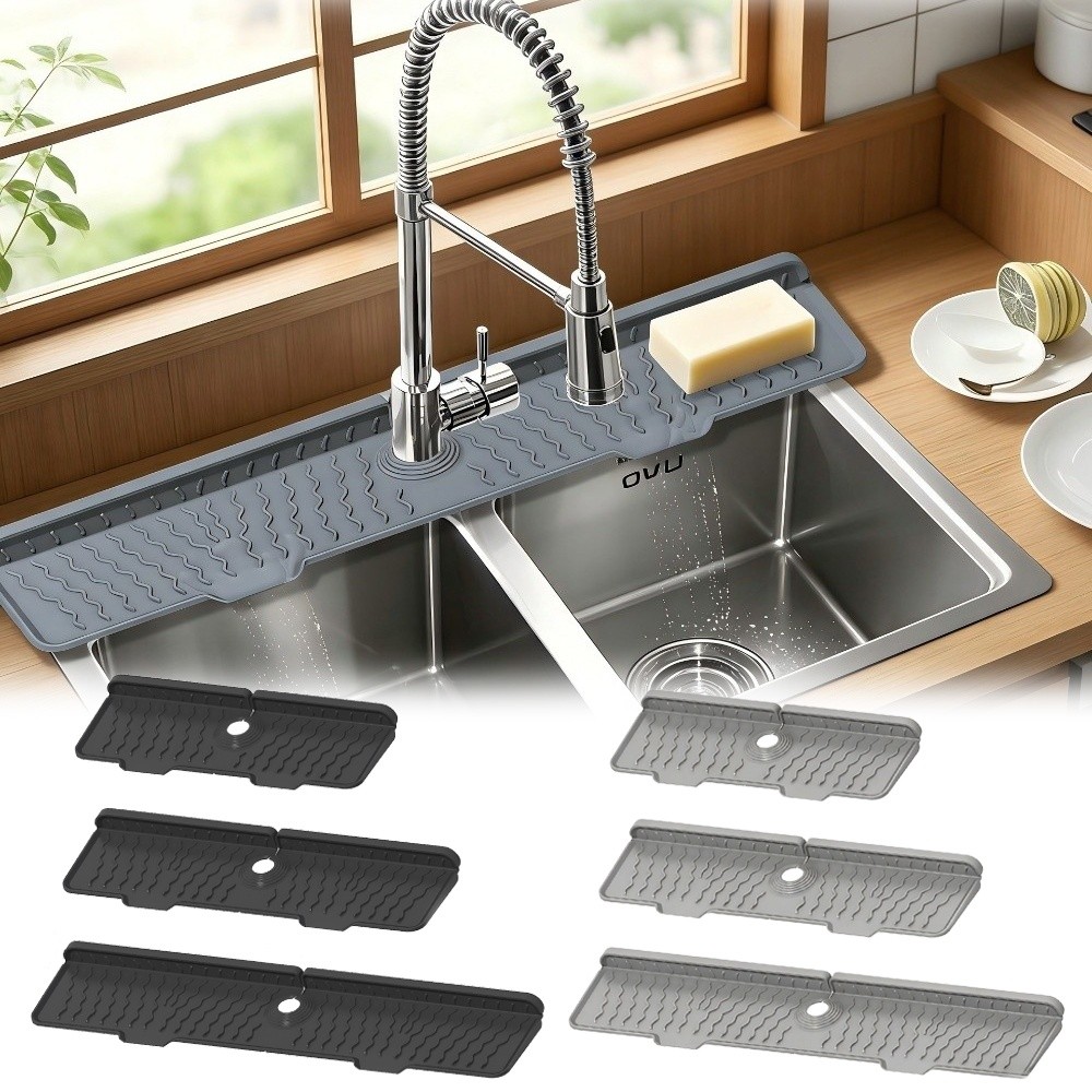 新しいシリコン製蛇口排水マット 長さ36/46/61cm 滑 - Silicone Tap Washer のレビューと価格