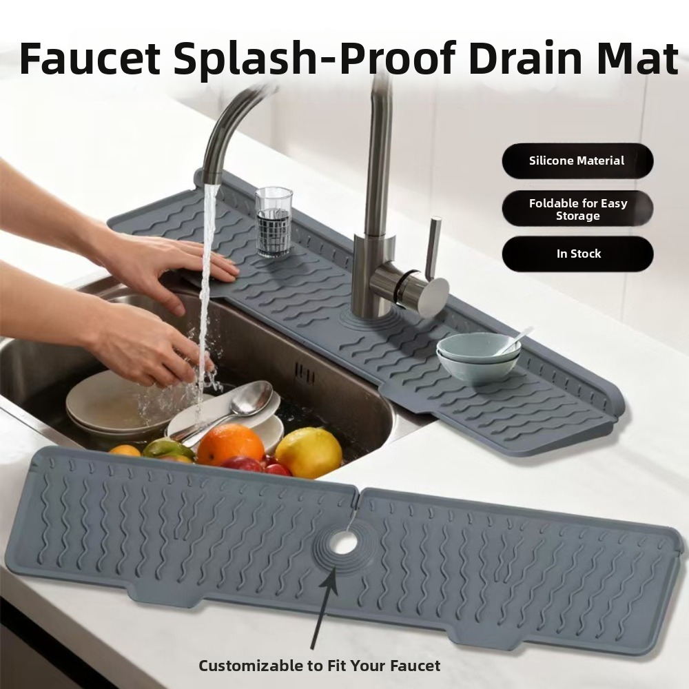 新しいシリコン製蛇口排水マット 長さ36/46/61cm 滑 - Silicone Tap Washer のレビューと価格