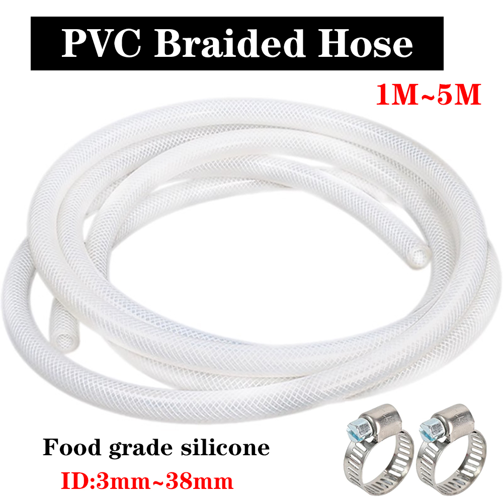4シーズン用の柔軟なPVCチューブ,編組,透明,柔らかく,強 - Flexible Hose Braided のレビューと価格