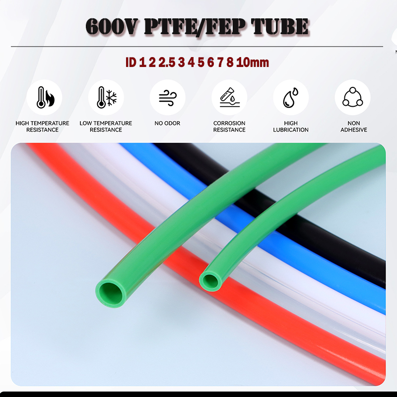 600V PTFE/FEPチューブ ID 1 2 2.5 3 - Ptfe Tape Thread のレビューと価格