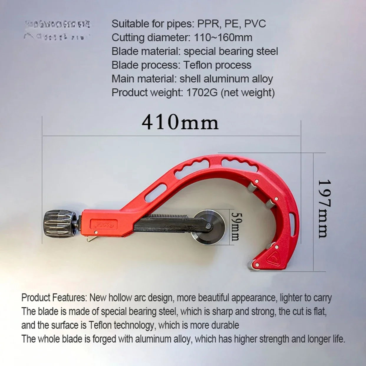 ローラータイプステンレス鋼チューブカッター金属はさみ 110 - Pipe Cutter Ratchet のレビューと価格