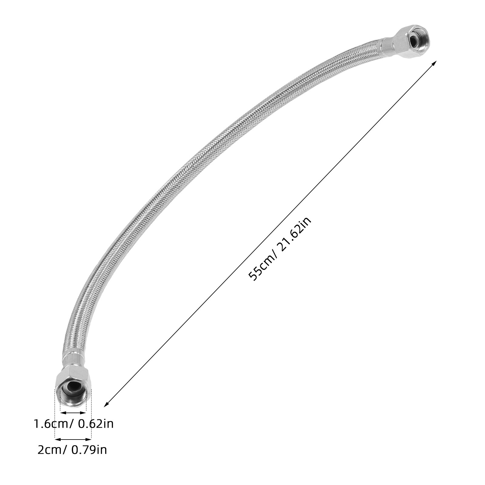ステンレス製編組エアコンプレッサーホース – 水槽・産業用途 - Flexible Hose Braided のレビューと価格